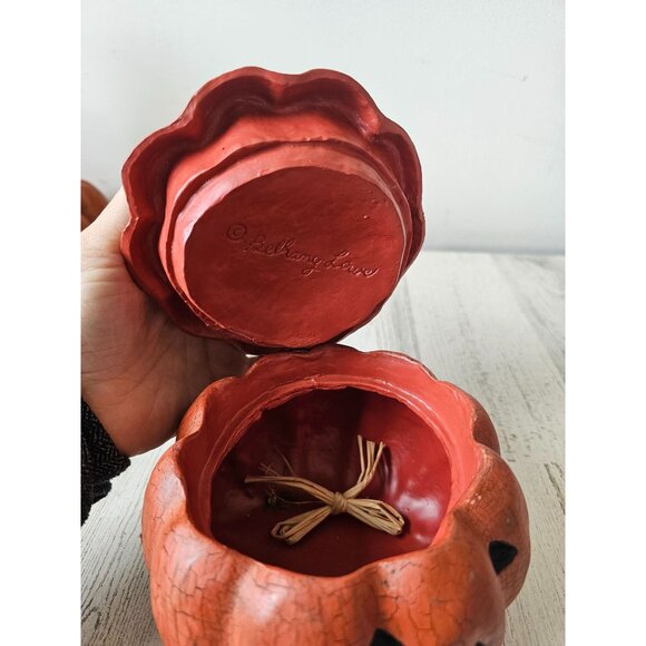 Bethany Lowe pumpkin Red Riding Hood cat Halloween decor jack-o'-lantern figurin - Picture 9 of 10